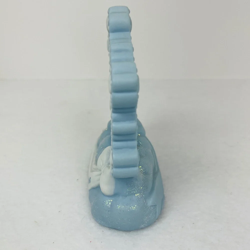 Precious Moments Sharing Our Season Together Blue Snowflake Figurine Winter Sled